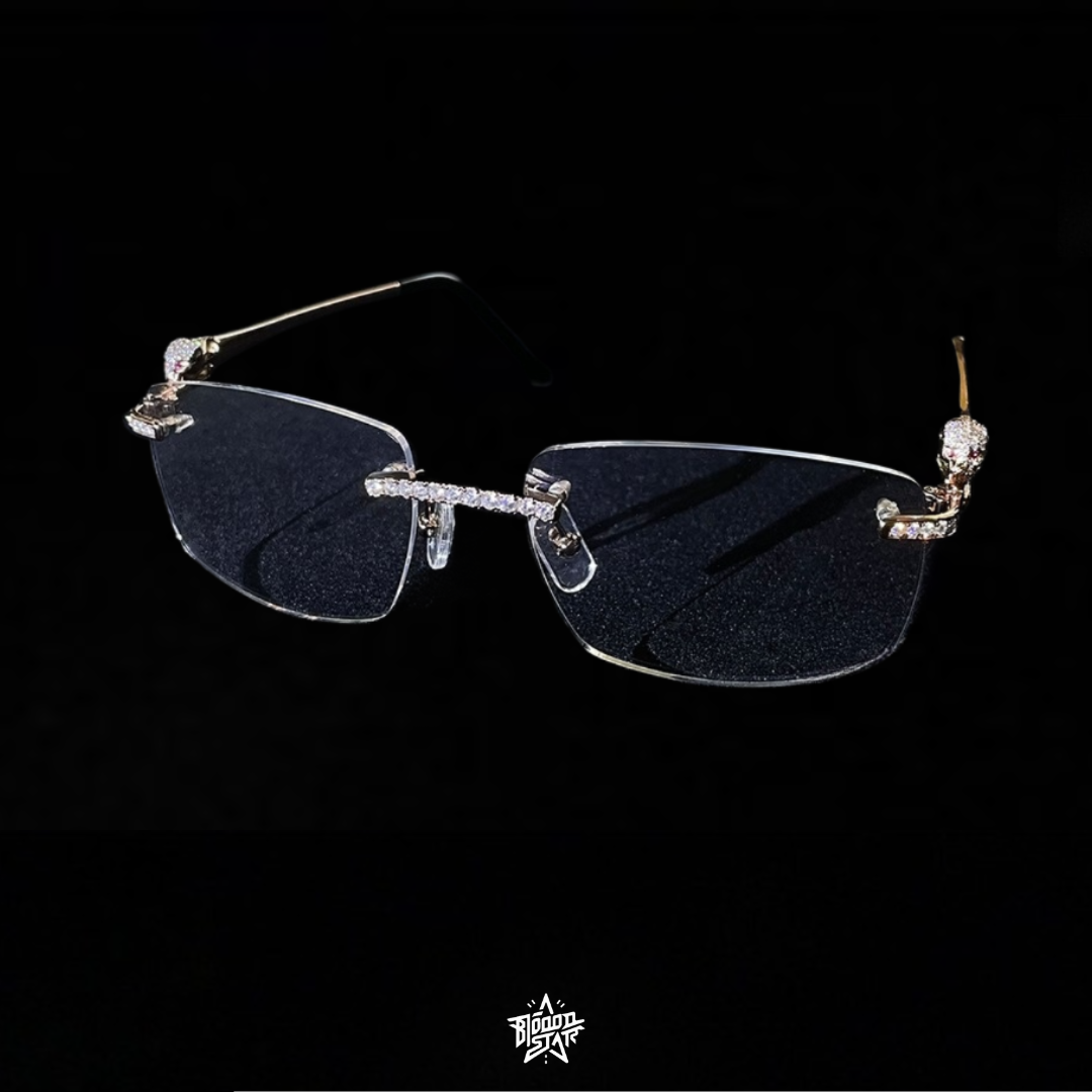 High quality Bloodstar white gold lens sunglasses